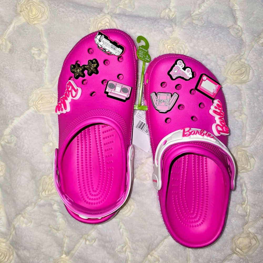 Barbie Crocs size 8. Brand new with tags.
